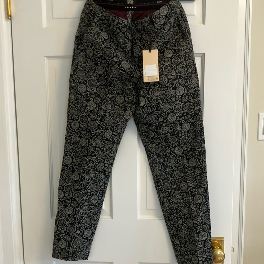 Scotch & Soda Black Dress Pants with Abstract Pattern